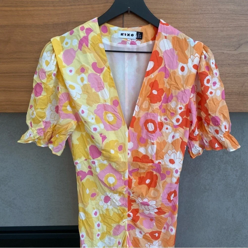 Rixo Ariel Ruffle Maxi Dress, Size XXS (2) - Picture 16 of 16